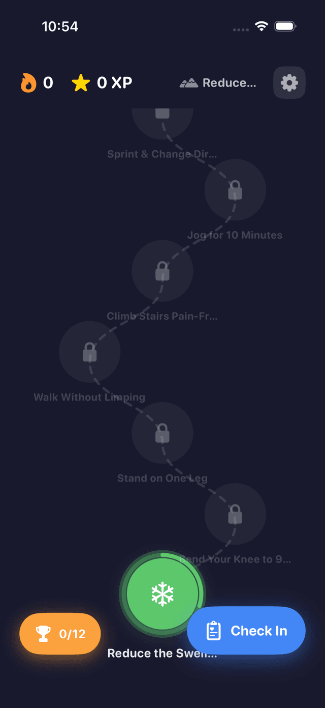 Recovery Path — Duolingo-style skill tree with milestones